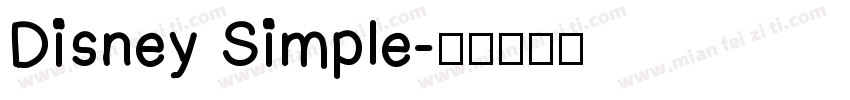 Disney Simple字体转换